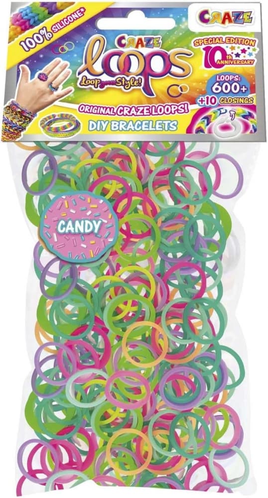 Craft Kit, Craze, Loops, DIY Bracelets, 600 Rubber Bands