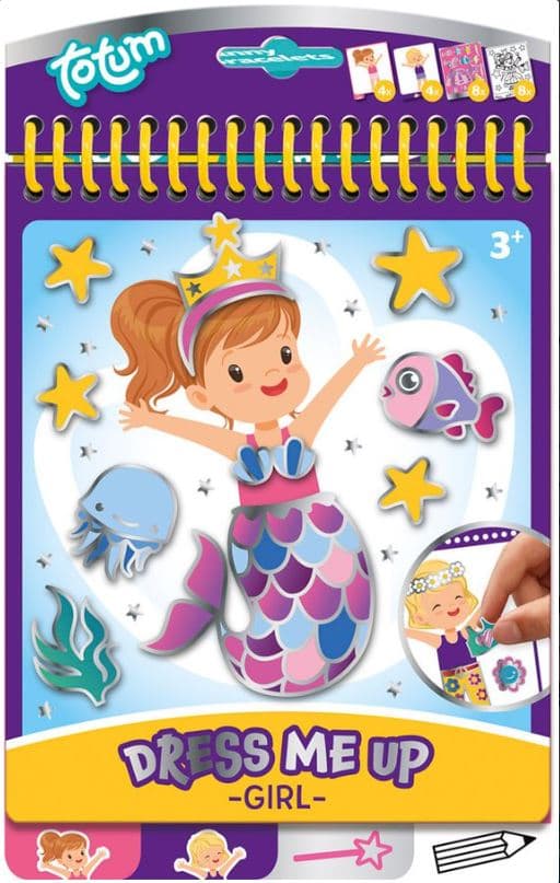 Craft Kit, Totum, Sticker Book, Mermaid