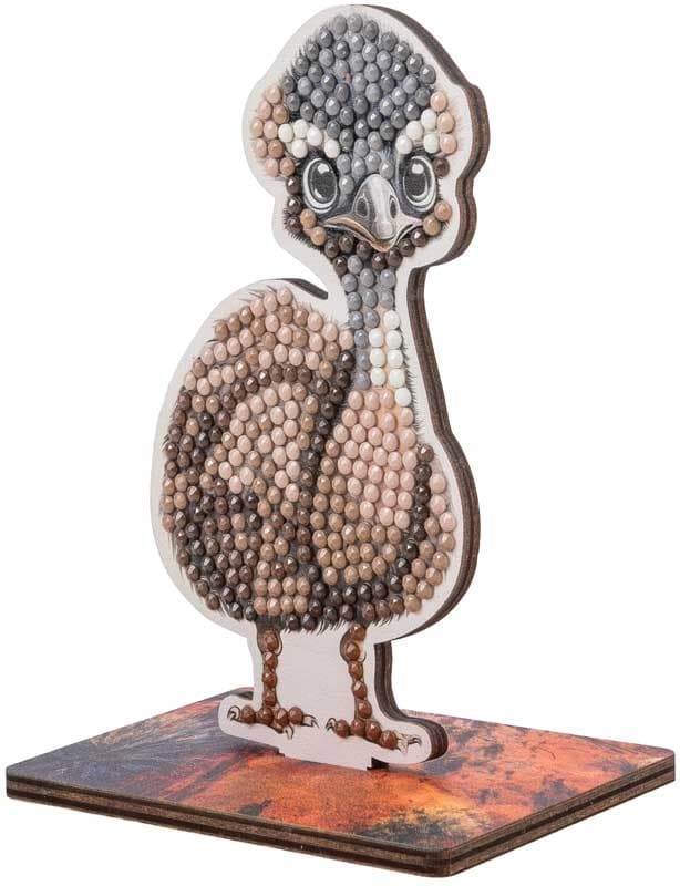 Diamond Embroidery Kit, Craft Buddy, Crystal Art Buddies, Emu, 7 pcs