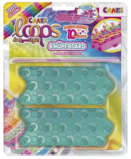 Craft Kit, Craze, Loops, Loom and Hook Set for Weaving Bracelets