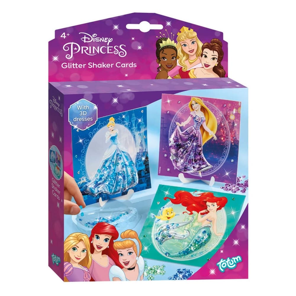 Craft Kit, Totum, DIY Glitter Cards, Disney Princess
