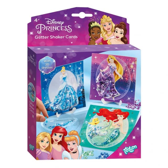 Craft Kit, Totum, DIY Glitter Cards, Disney Princess