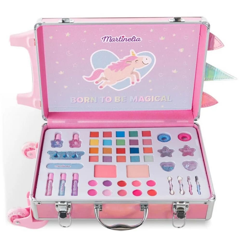 Козметичен комплект в куфар, Martinelia, Little Unicorn, 48 части
