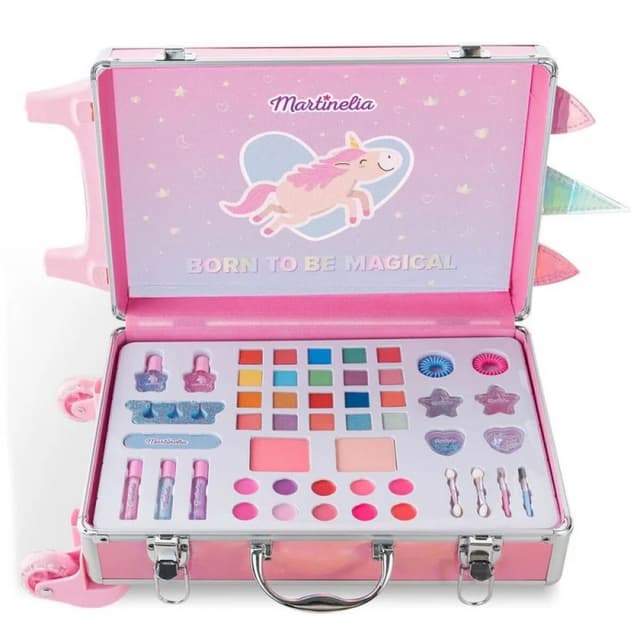 Cosmetic Set in Suitcase, Martinelia, Little Unicorn, 48 pcs