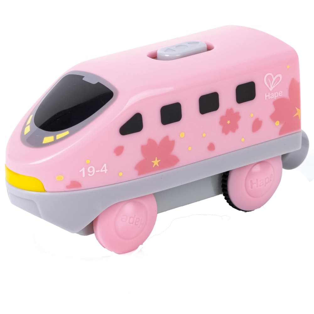 Battery-Powered Intercity Locomotive, Hape, 12 x 4 x 5 cm, Pink