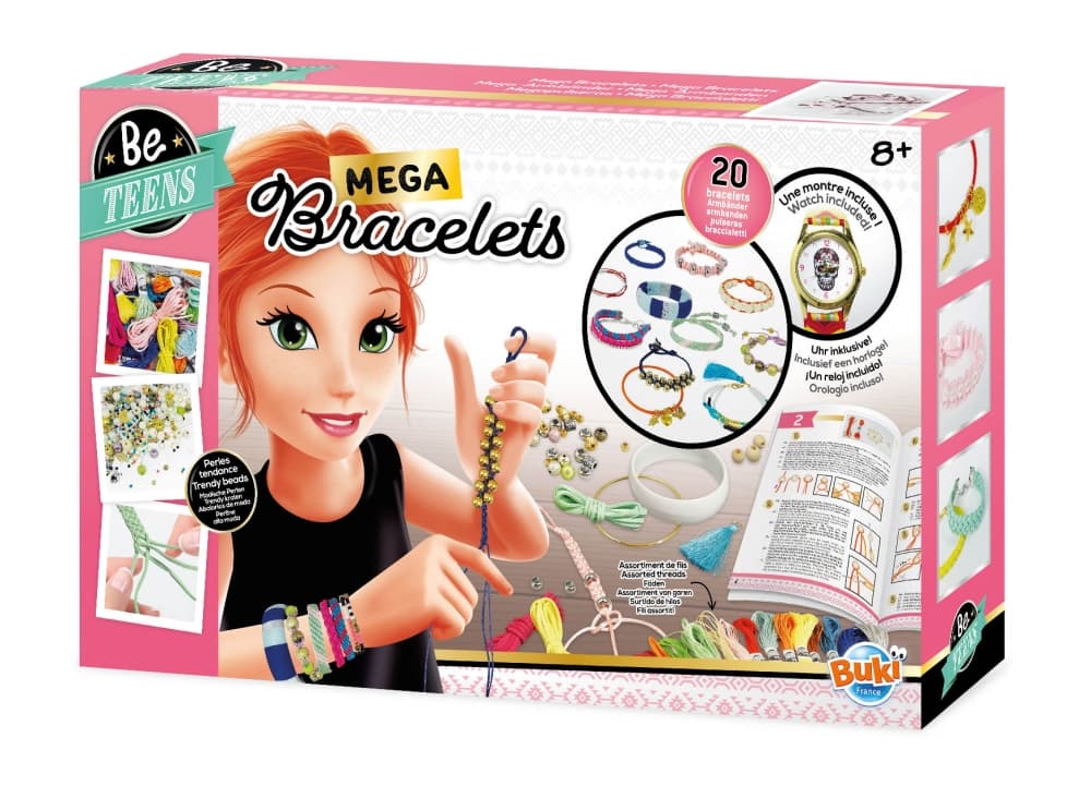 Creative Set, Buki France, DIY 20 Colourful Bracelets