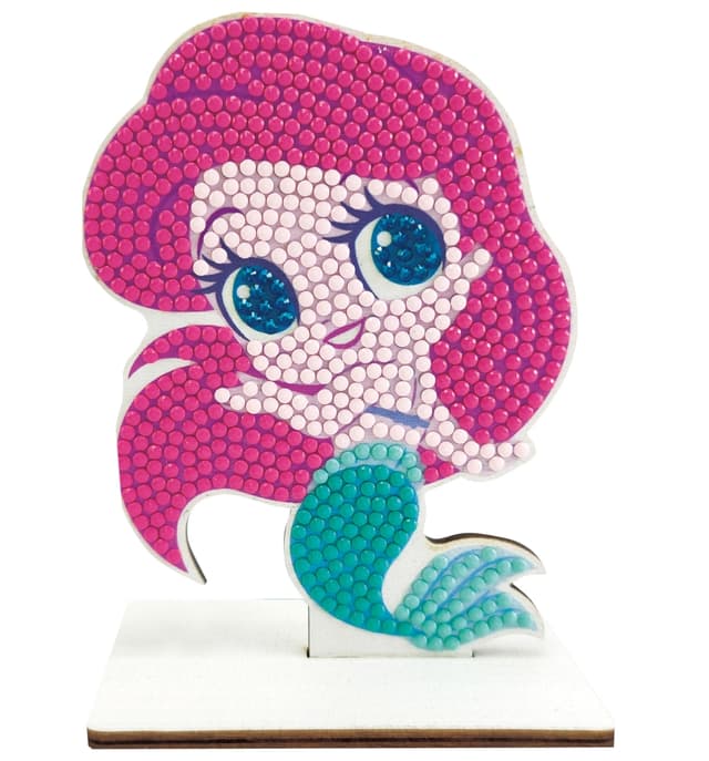 Diamond Embroidery Kit, Craft Buddy, Crystal Art Buddies, The Little Mermaid, 7 pcs