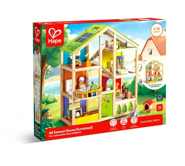 Куклена къща с обзавеждане, Hape