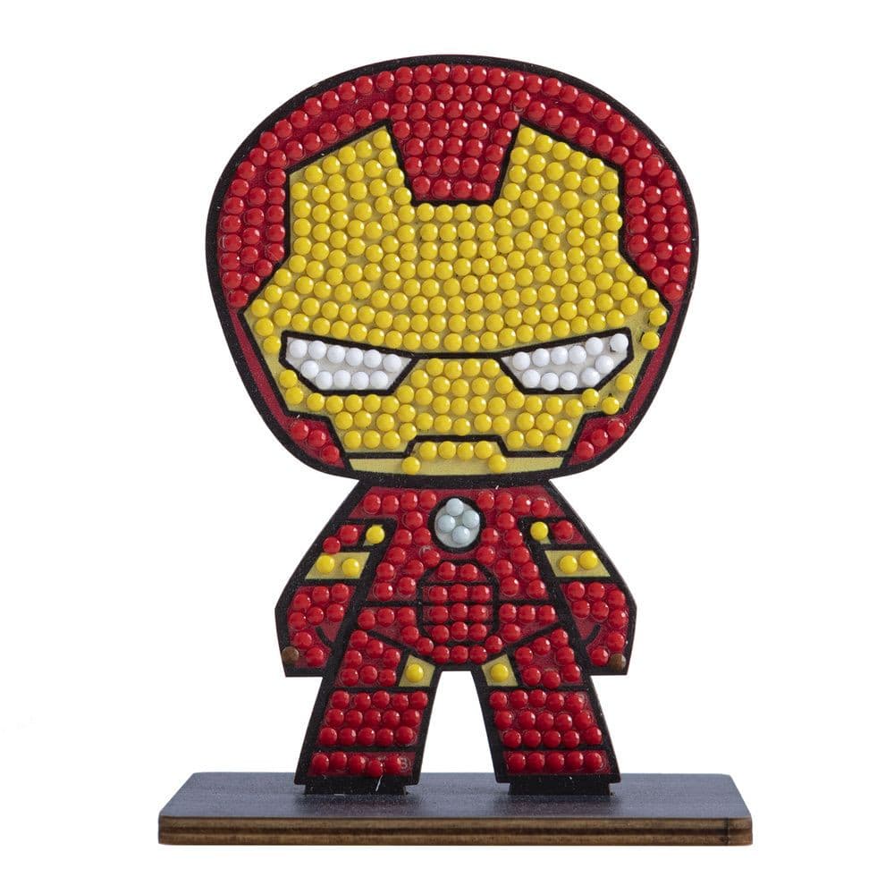 Diamond Embroidery Kit, Craft Buddy, Crystal Art Buddies, Iron Man, 7 pcs