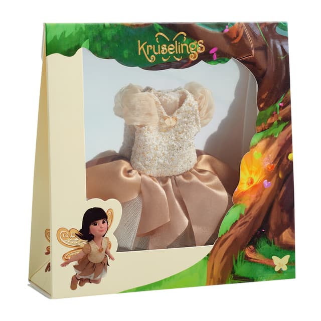 Doll Accessories, Kruselings Doll, Beige Ball Gown, 16.5 cm