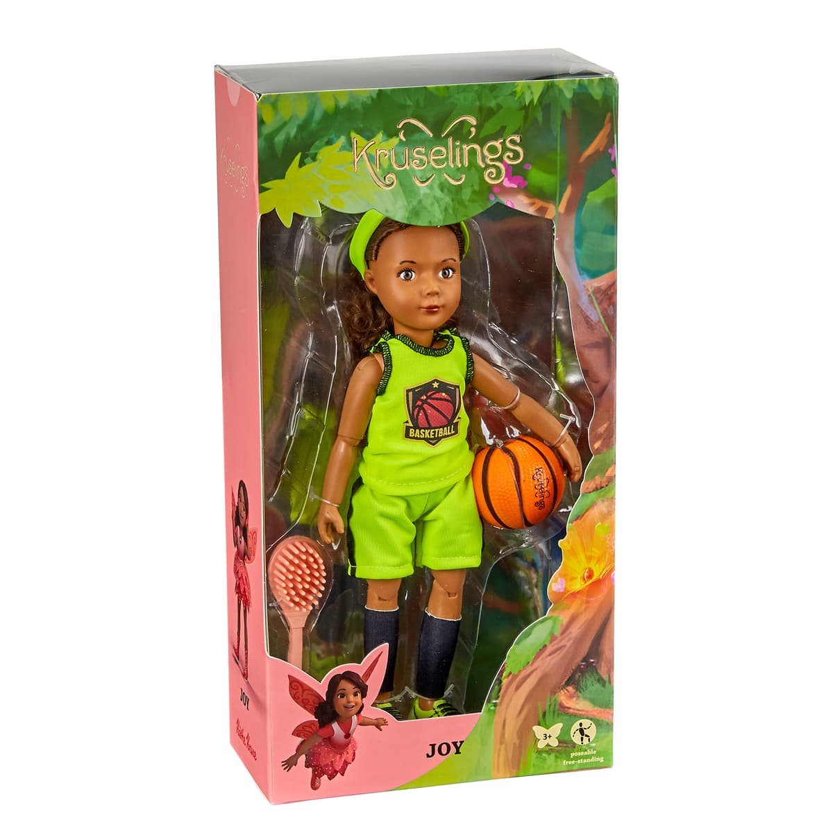 Doll with Accessories, Kuselings Doll, Joy Basketball Player, 29 cm