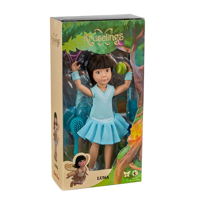 Doll with Accessories, Kuselings Doll, Luna Tennis Player, 29 cm