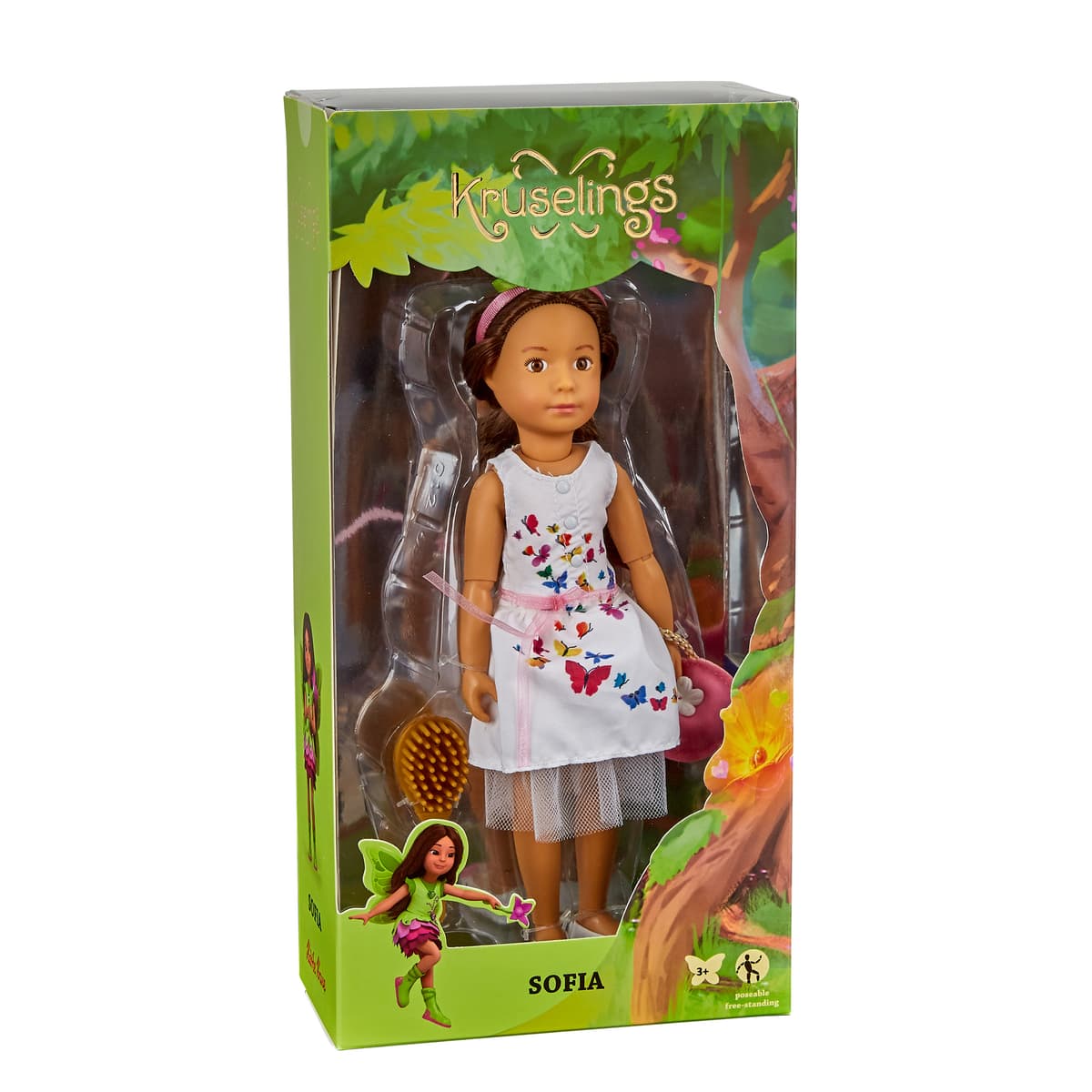 Кукла с аксесоари, Kuselings Doll, София, Летен парти тоалет, 29 см