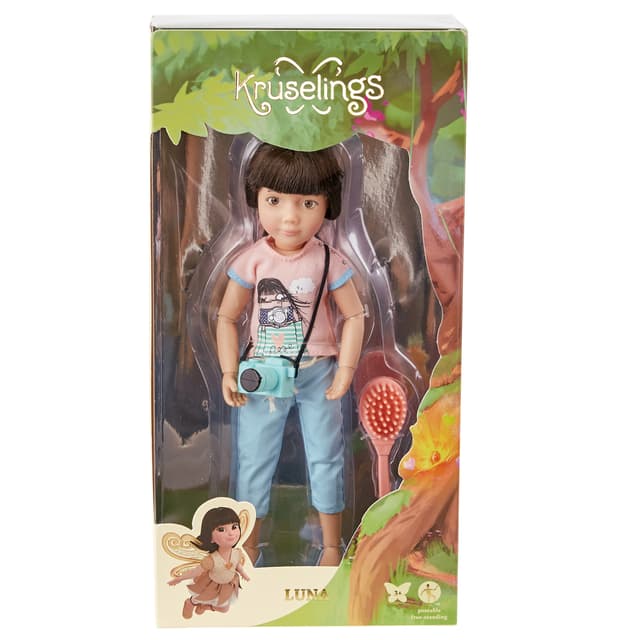 Doll with Accessories, Kuselings Doll, Luna Cute Photographer, 23 cm