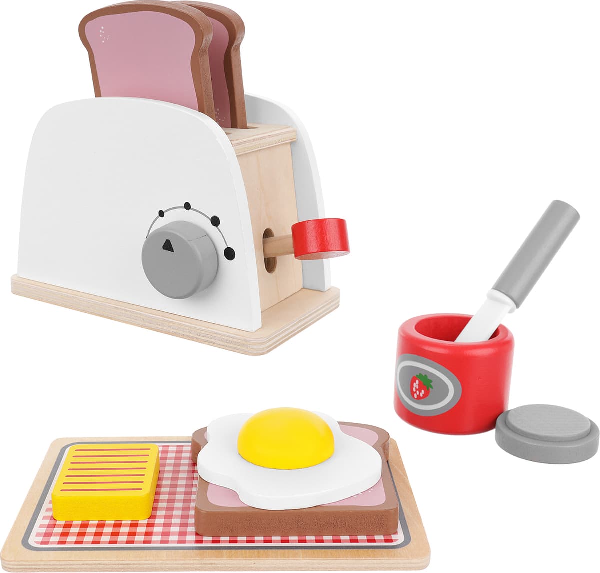 Children's Wooden Toaster - Children's Kitchen Accessory - Kruzzel