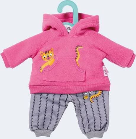 Dolly Fashion: Kitten Print Set, Pink, 36 cm