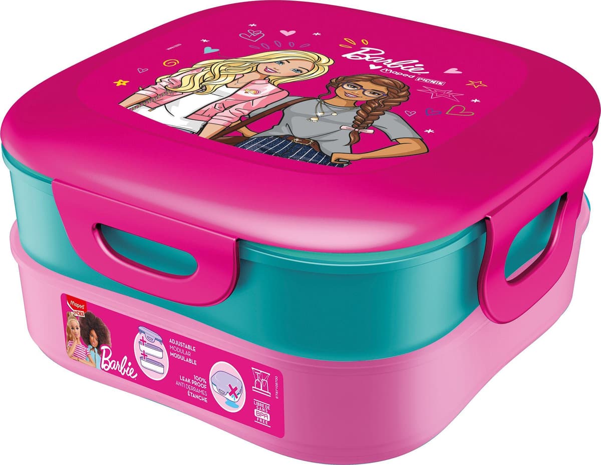 Maped - Кутия за храна Barbie, 2в1, 1.4 литра