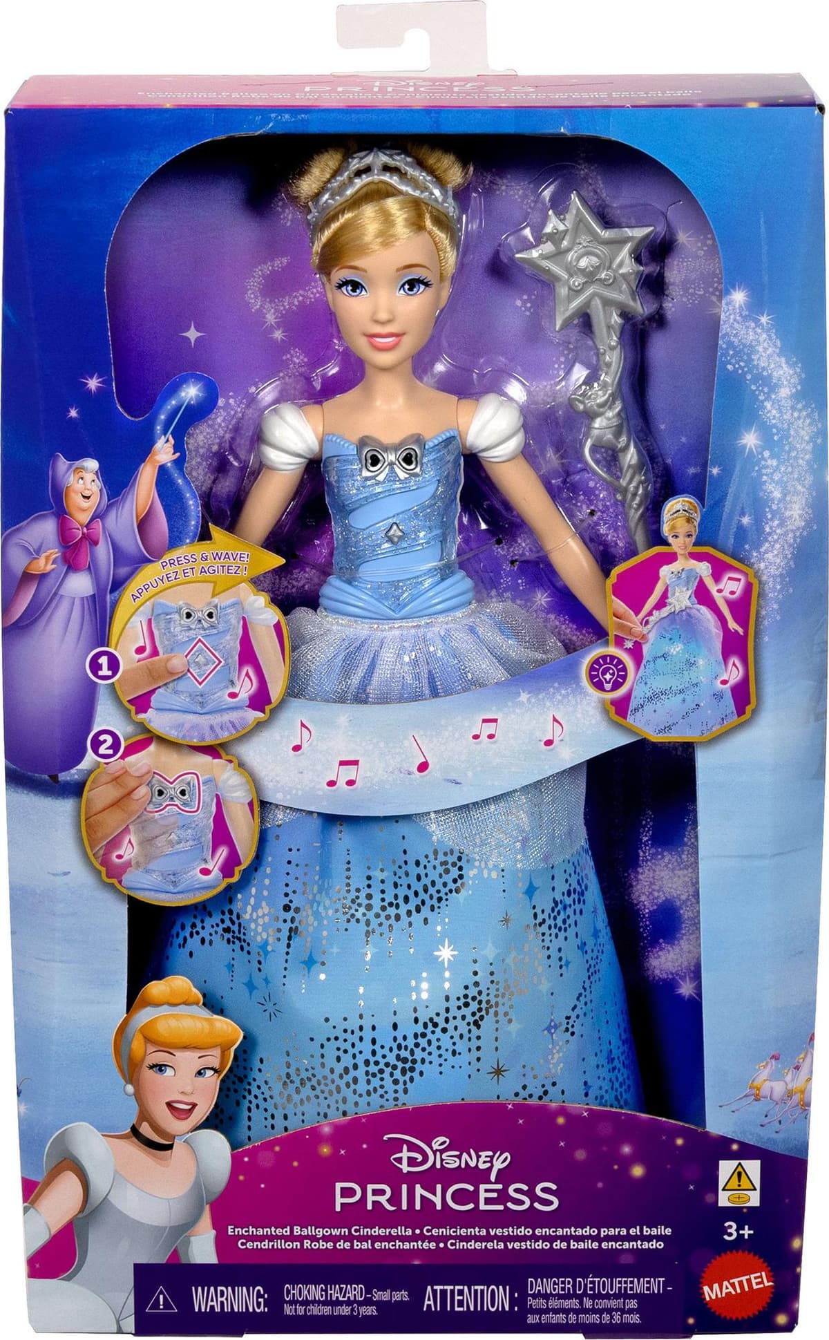 Disney Princess Doll - Cinderella with Music and Light Effects