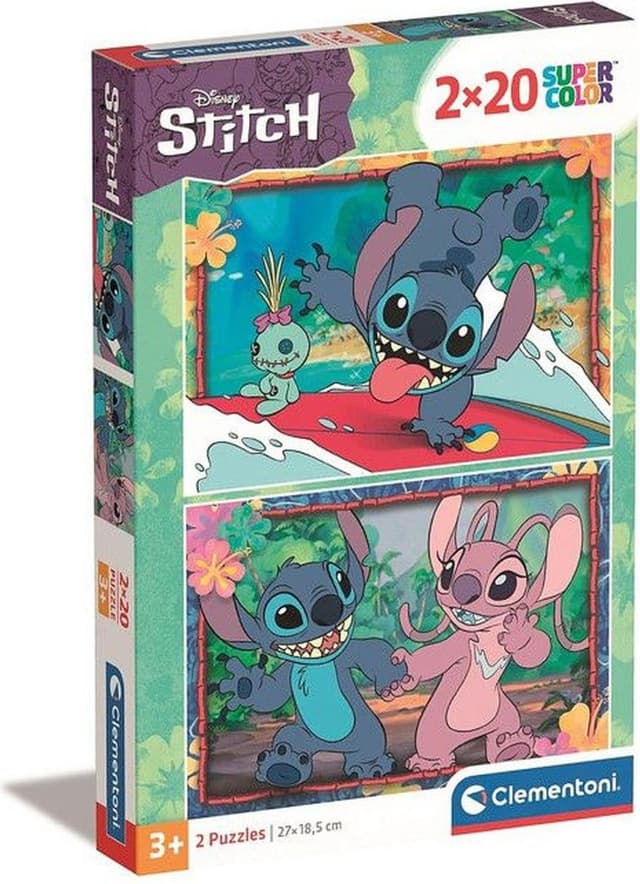 CLEMENTONI 2x20ч. Пъзел Stitch
