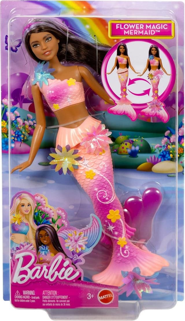 Barbie Doll - Magical Mermaid with Colour Magic, Brunette