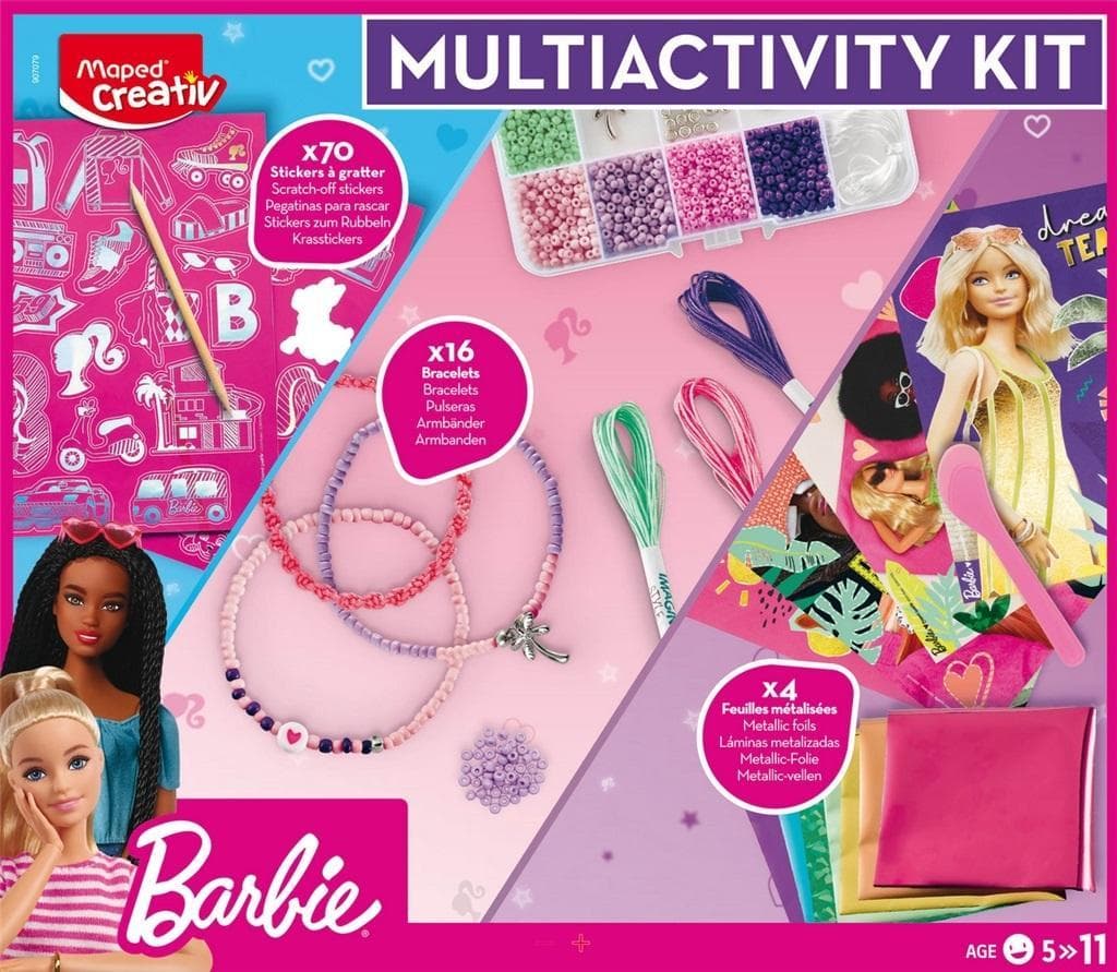Barbie Multi-Component Sticker, Bracelet and Card Set MAPED