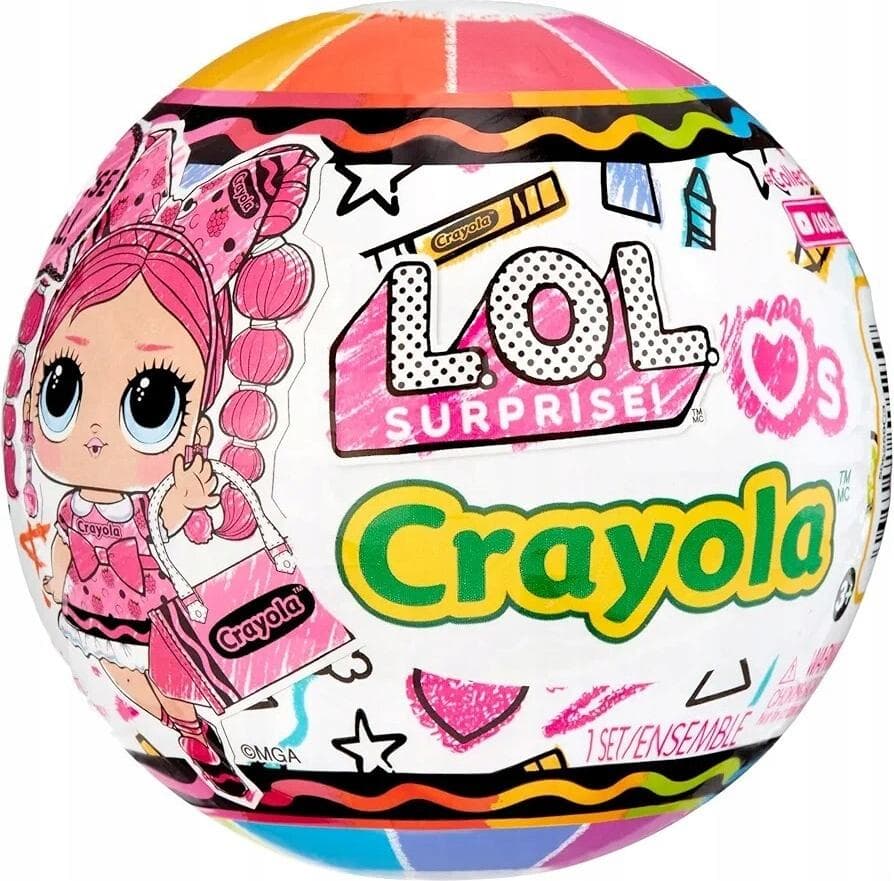 L.O.L. Surprise Doll in a Sphere - Loves CRAYOLA, Assorted