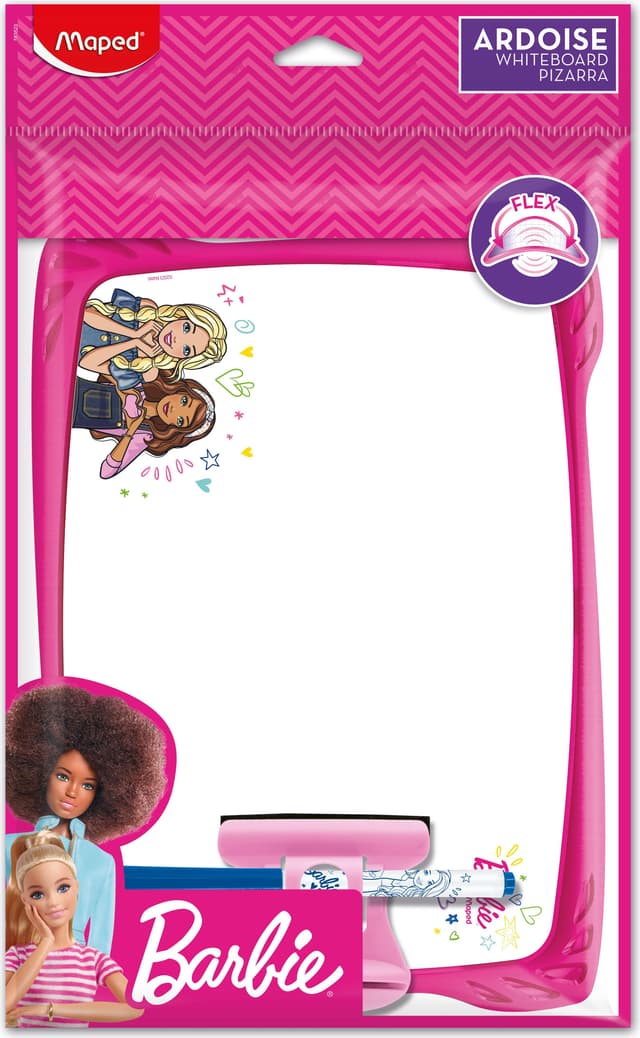 MAPED Barbie Whiteboard Set with Marker and Sponge