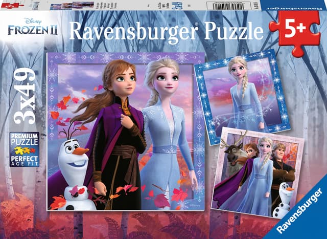 Ravensburger Puzzle 3x49 pcs - Frozen 2: The Adventure Begins