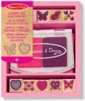 Melissa & Doug - Дървени печати - Сърчица и пеперудки