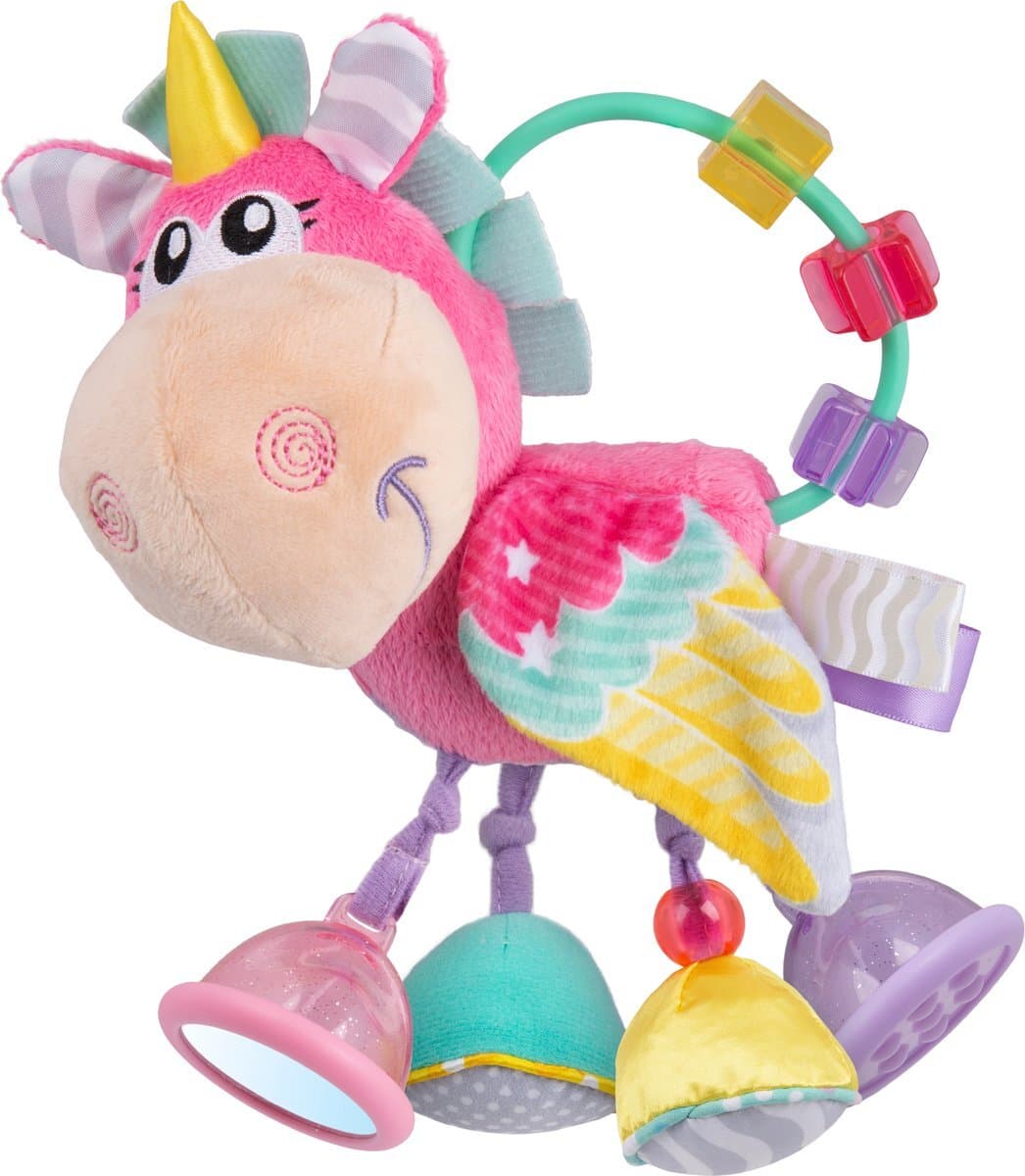 PLAYGRO Hop Trot Horse Rattle, 3m+, Pink 0183303