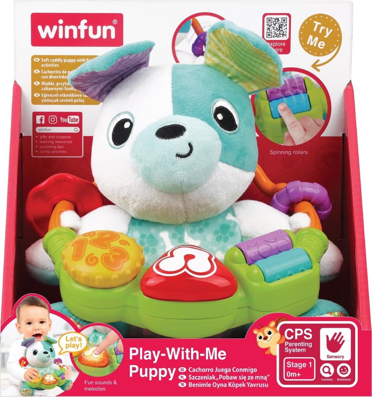 WINFUN Plush Puppy with Function Buttons