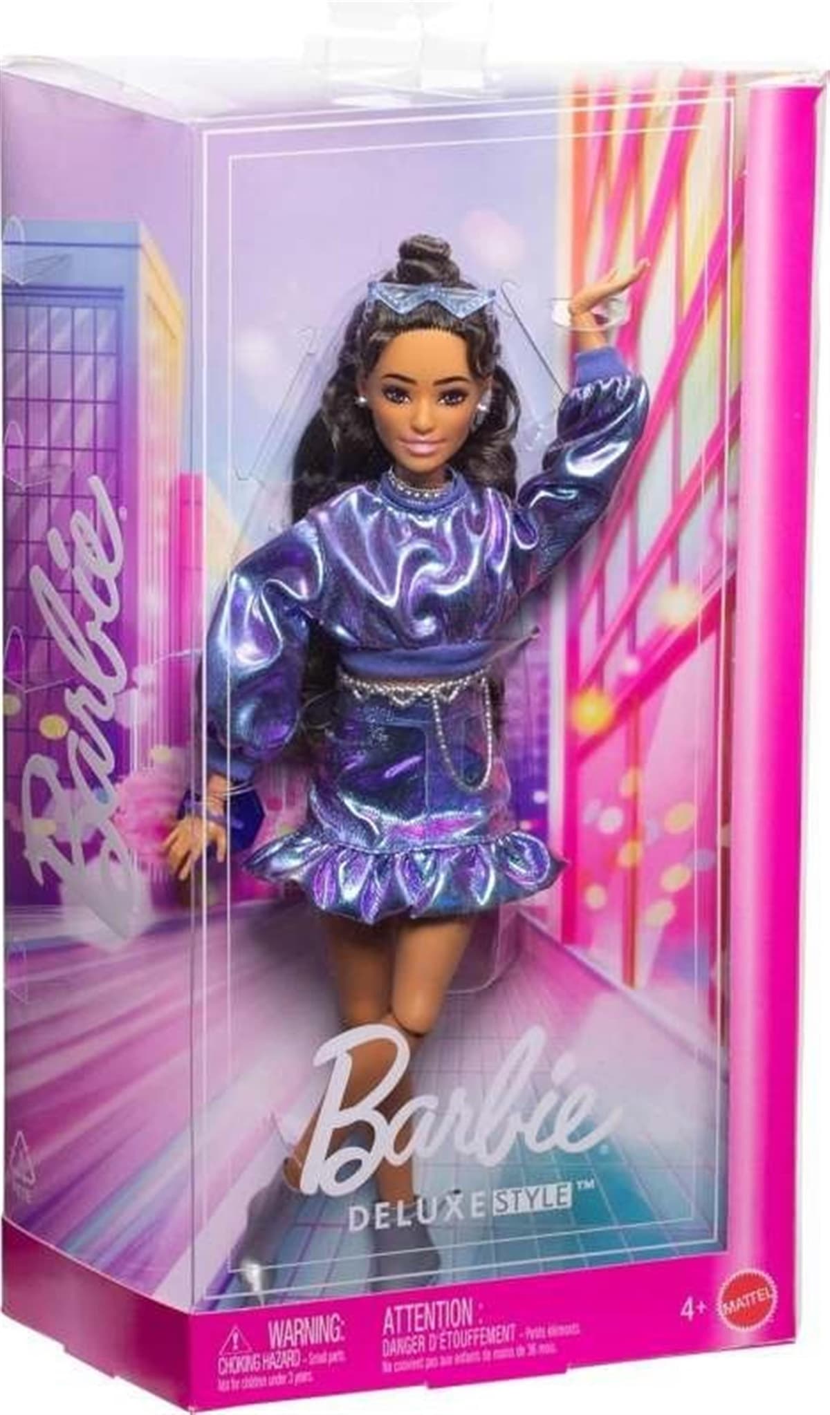 Кукла Barbie - Луксозна мода: Брюнетка с ефектен комплект в синьо