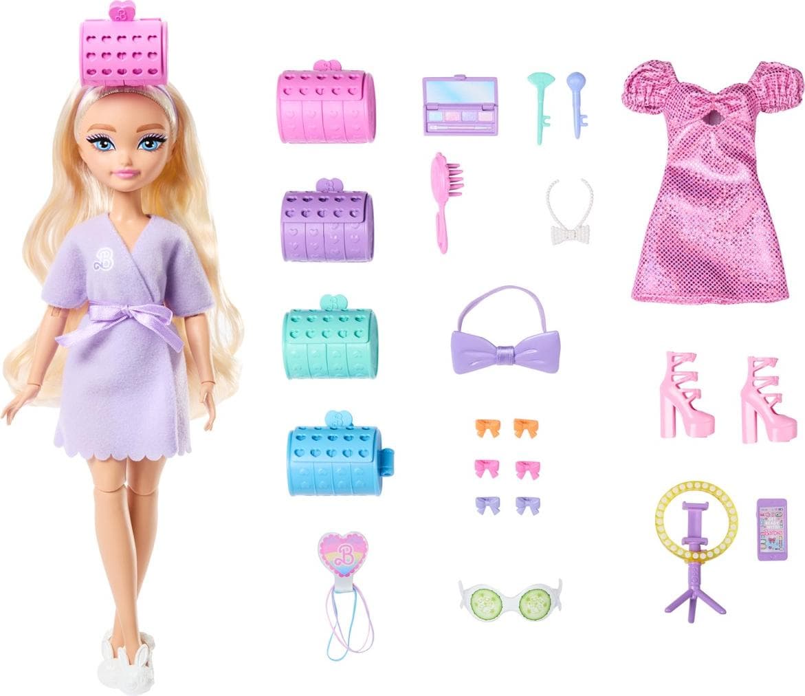 Barbie Fashionistas Doll - Malibu, with Pink Hair Clip