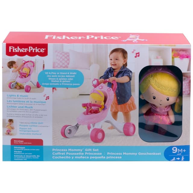 Музикална проходилка-количка за кукли Fisher Price