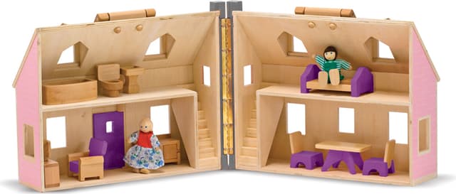 Melissa & Doug - Дървена къща за кукли
