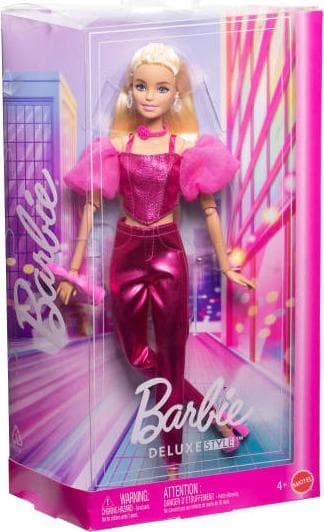 Кукла Barbie - Луксозна мода: С бляскав розов топ и панталон