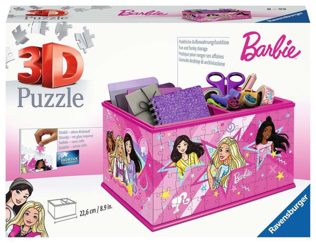 3D Пъзел Ravensburger 216 ел. - Кутия органайзер: Барби