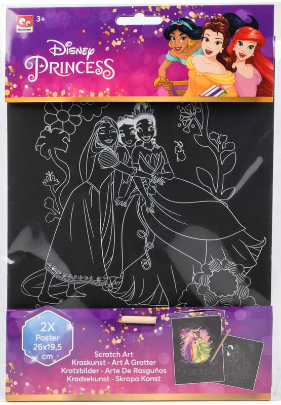 Disney Princess Scratch Art Game with Tool and 2 Boards 28x20x0.6