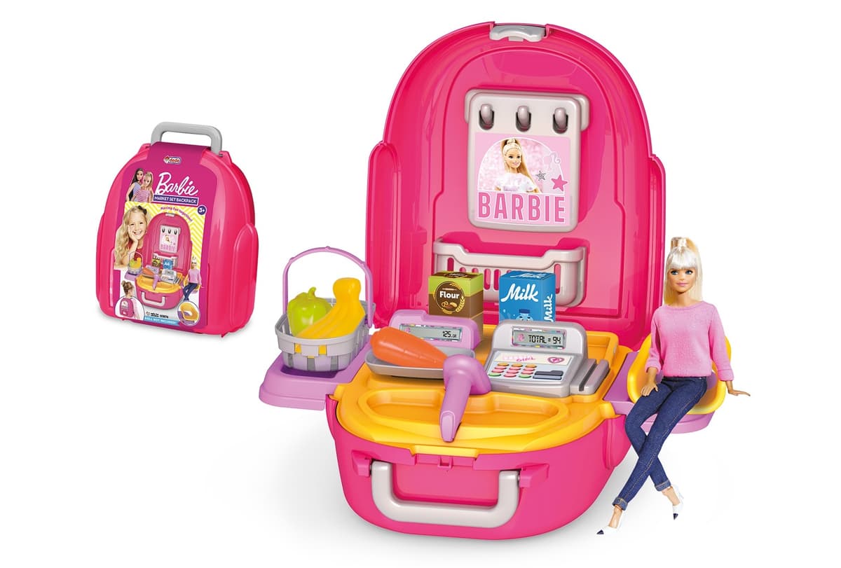 Barbie Backpack with Shop and Barcode Scanner 24x27x13