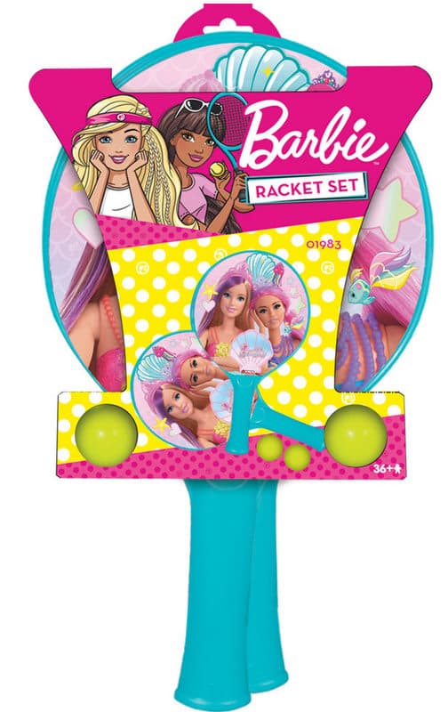 Barbie Paddle Ball Rackets with 2 Balls