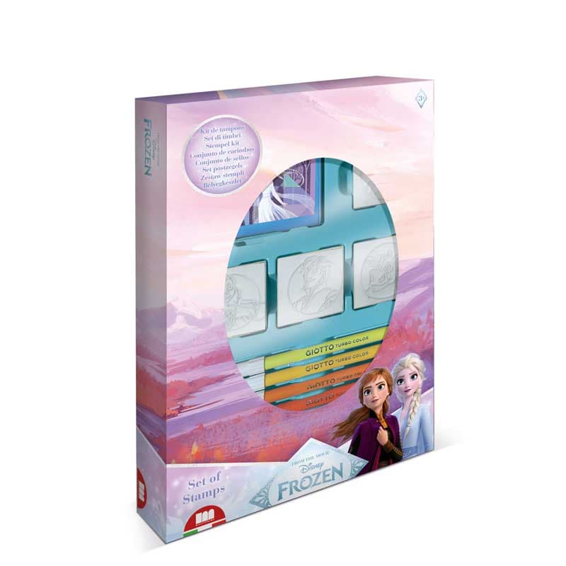Frozen 2 Creative Set with 7 Coloured Felt Tip Pens and 4 Stamps