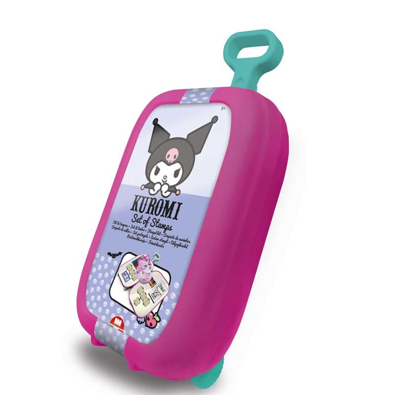 Kuromi Children's Drawing Set in a Wheeled Case with Accessories