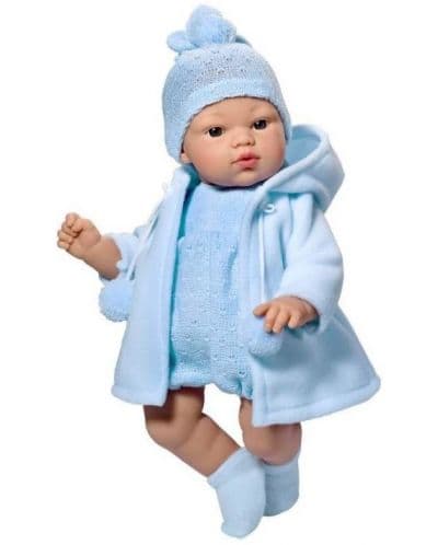 Asi Dolls Doll - Baby Coke, with Blue Romper and Coat