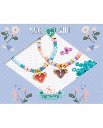 Djeco Creative Set - Make Bracelets, Hearts Heishi