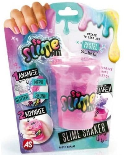 Творчески комплект Canal Toys - So Slime, Слайм шейкър, светло розов