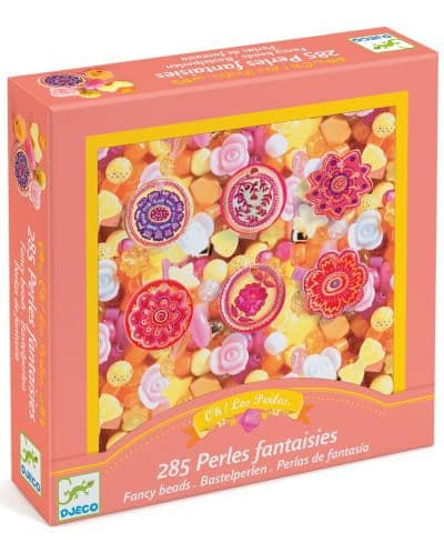 Творчески комплект за бижута Djeco Fancy Beads - Цветчета