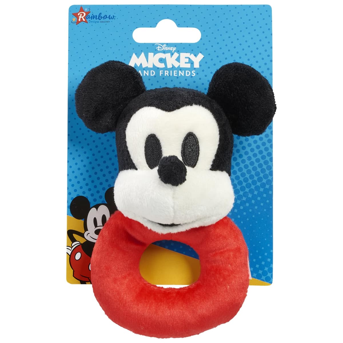 Plush Rattle Mickey Mouse and Friends