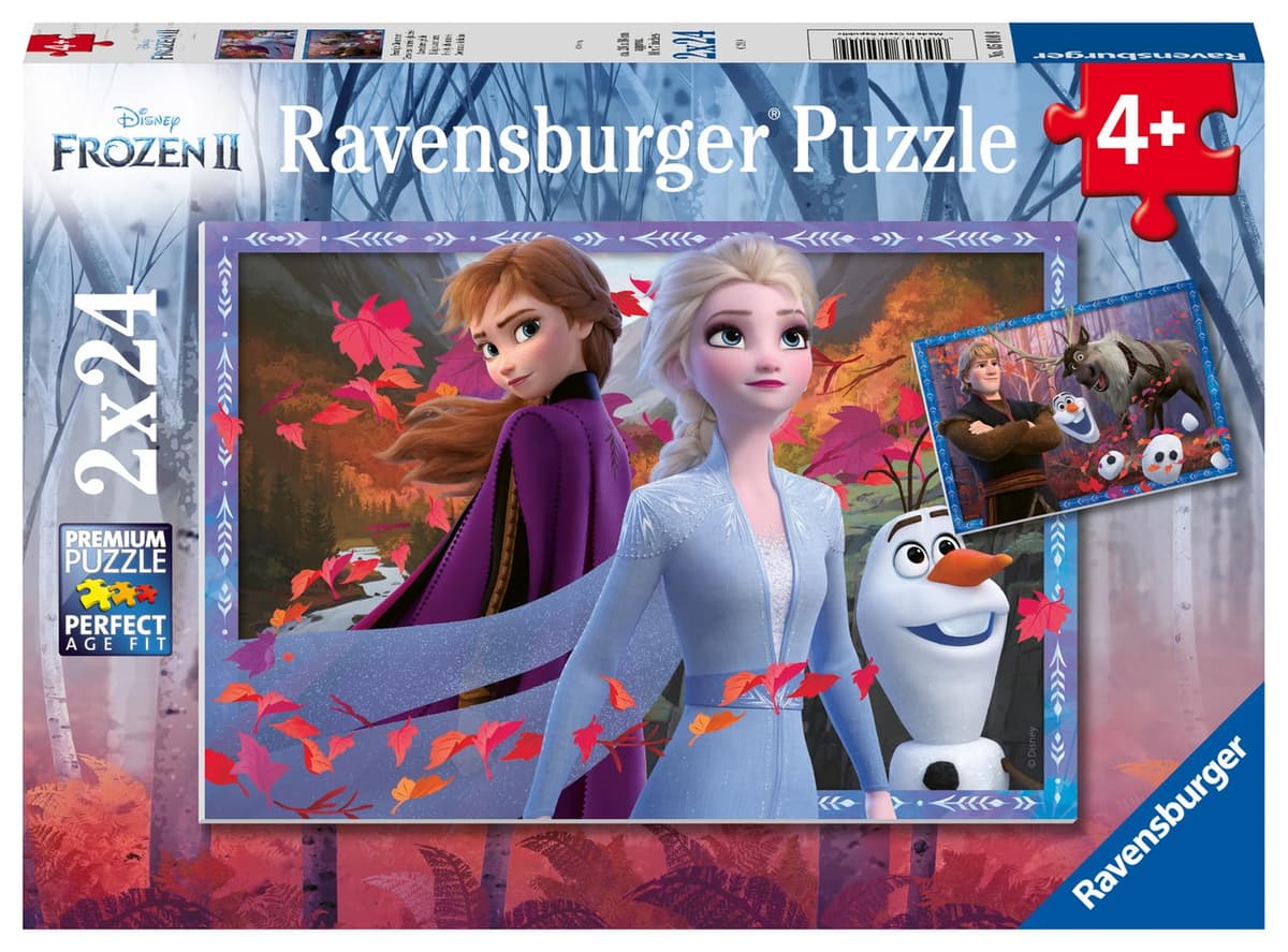 Ravensburger Puzzle 2x24 pcs - Frozen 2: Ice Adventure