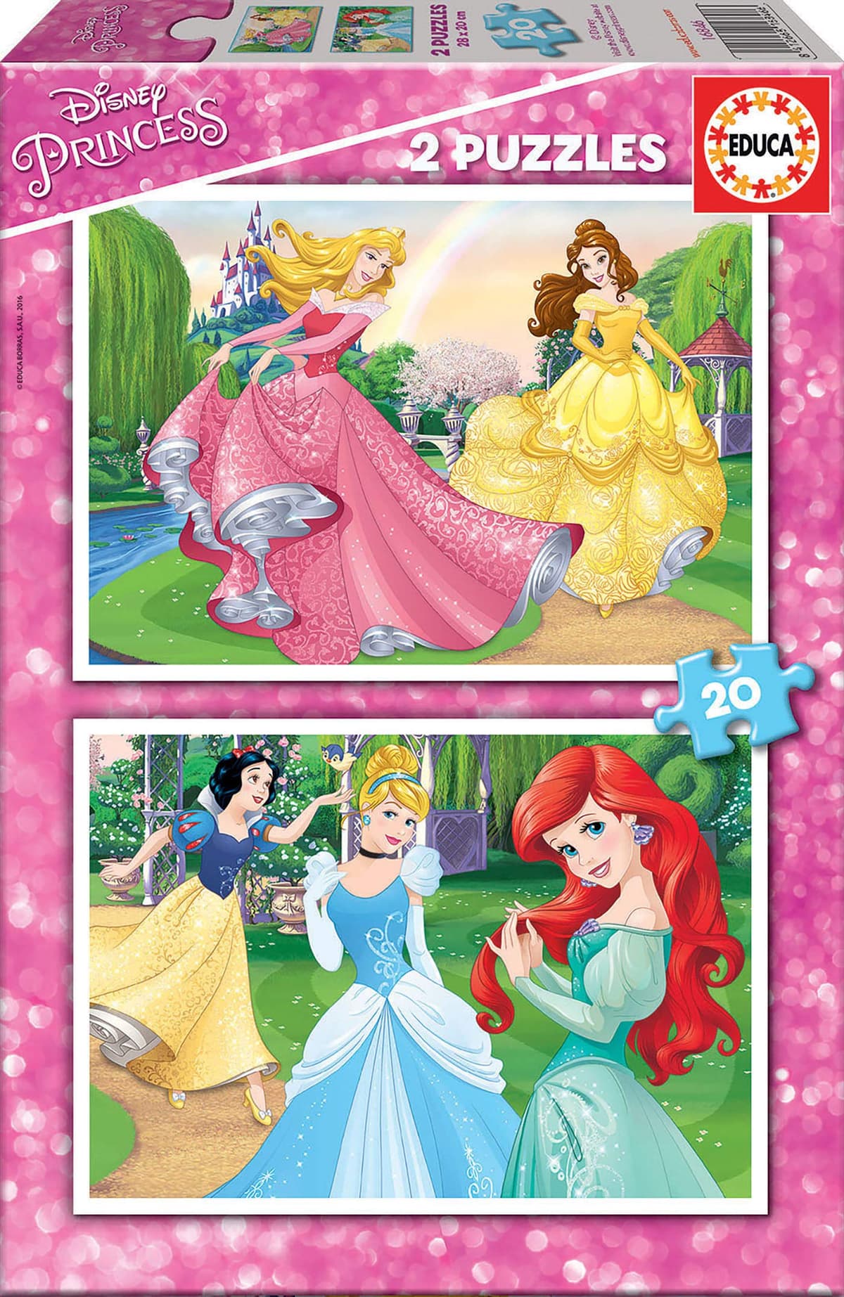 Детски пъзел Educa Disney Princess 2х20ч. 16846