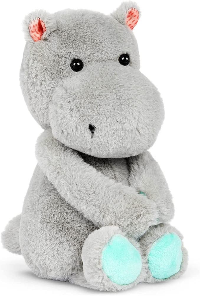 Plush Toy, Battat, Hippo, 30 cm, Grey